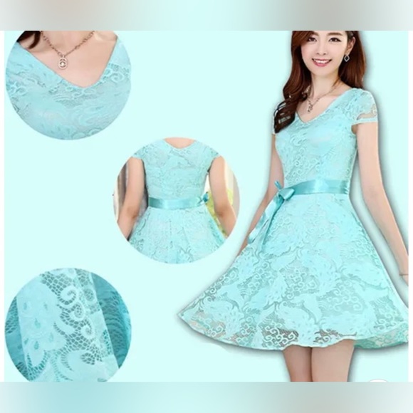 $5 LACE DRESS. NEW WITHOUT TAGS. SIZE L. $5 IF BUNDLED - Picture 3 of 12